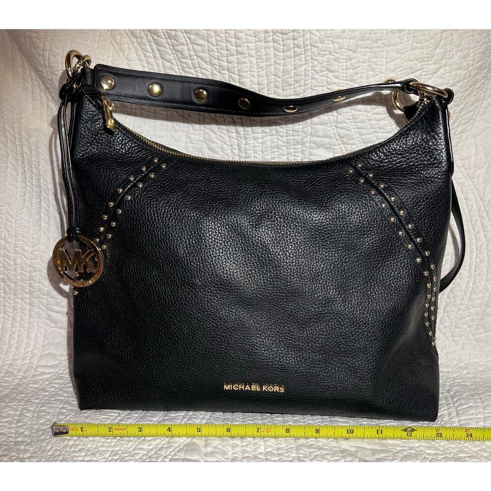 Michael Kors Aria Studded MD
Leather Satchel Handbag Black - Picture 7 of 10